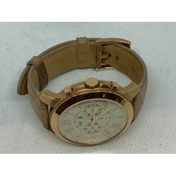 Fossil NDW1 Smartwatch Gen 1 Chronograph Q Grant Leather Band Rose Gold C256 - Picture 7 of 9